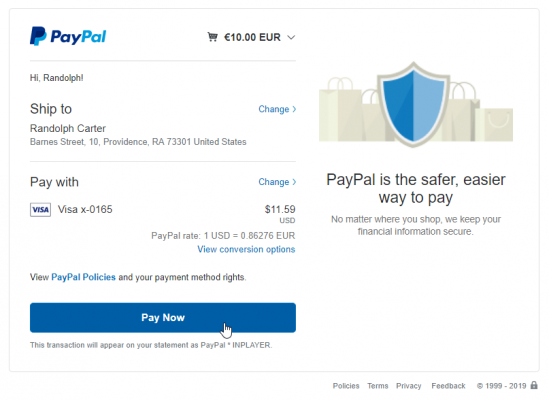 Once the payment is completed, PayPal redirects them back to the